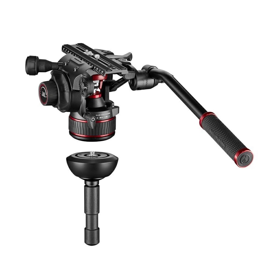 Manfrotto | Kit Video Nitrotech 612, Treppiede Tubo Doppio Carbonio