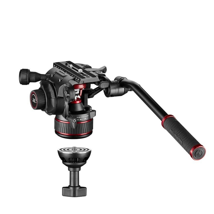 Manfrotto | Kit Video Nitrotech 608, Treppiede Doppio Tubo Alluminio