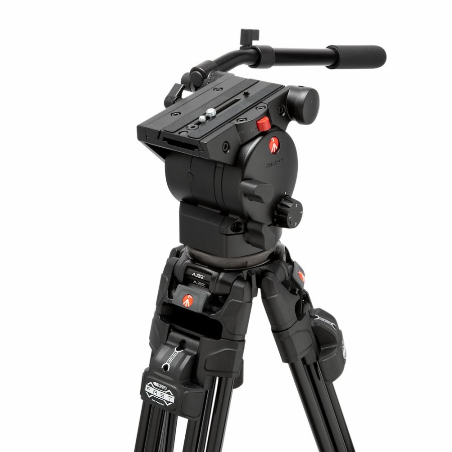 Manfrotto | Manfrotto 526 Pro Testa Video, Treppiede 645 Fast Twin Alu