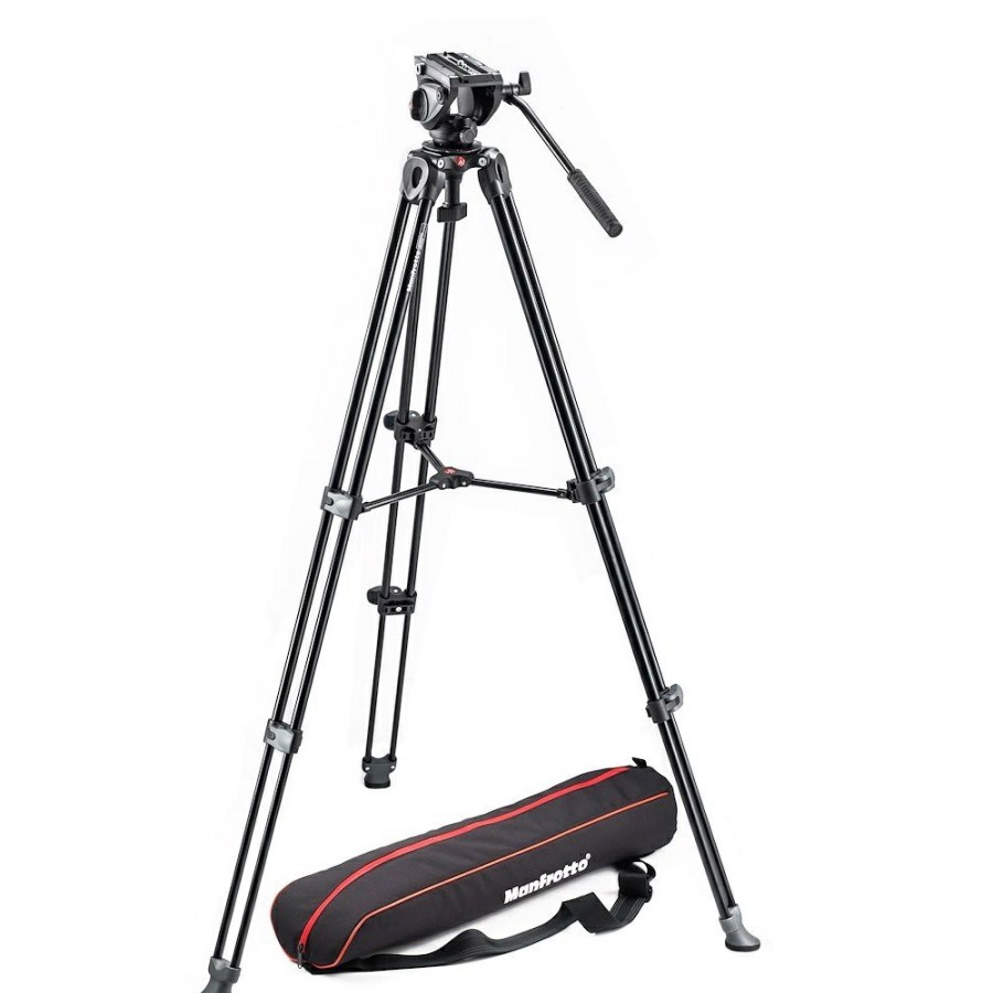 Manfrotto | Kit 500, Treppiede Telescopico A Doppio Tubo Mvt502Am Sacca