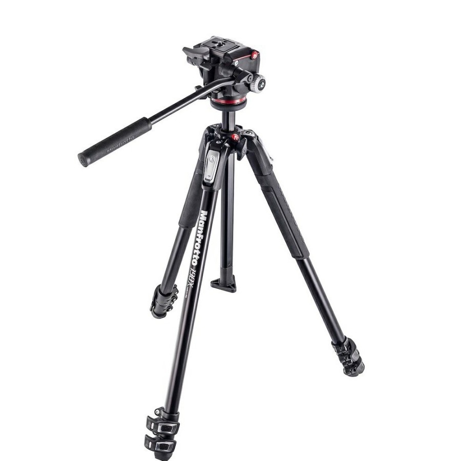 Manfrotto | Kit Serie 190 A 3 Sezioni, Con Testa Foto/Video Fluida