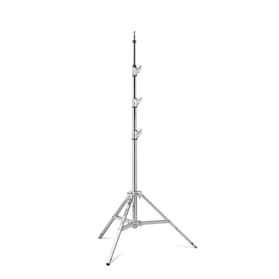 Manfrotto | Avenger Stativo Baby 30 Argento 300Cm Alzata Tripla Acciaio