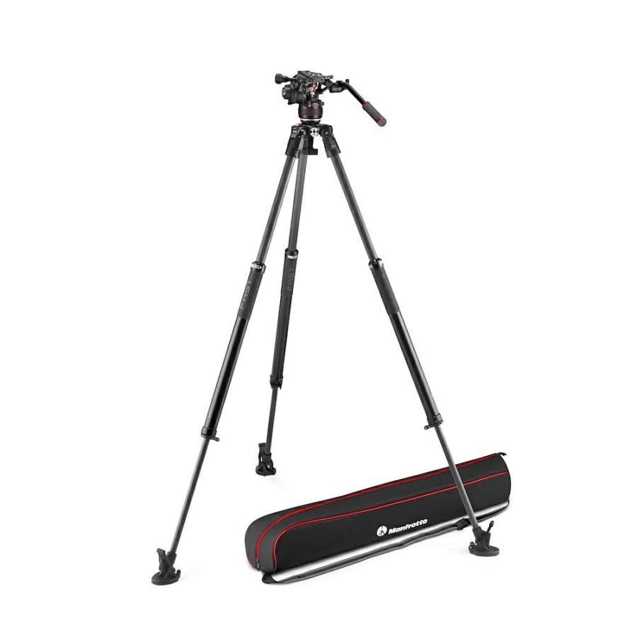 Manfrotto | Nitrotech 608 Con Treppiede 635 Fast Tubo Singolo Carbonio