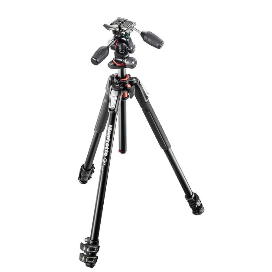 Manfrotto | Kit Serie 190 A 3 Sezioni Alluminio Con Testa A 3 Vie