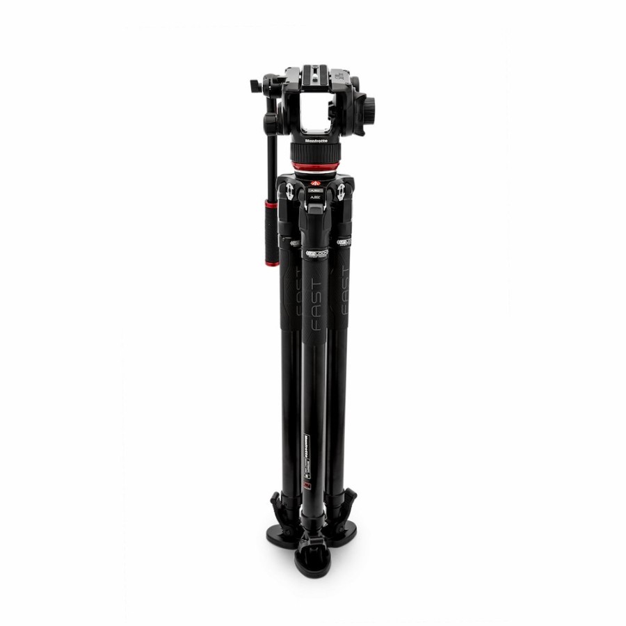 Manfrotto | Testa Video Fluida 504X Con Treppiede Tubo Singolo 635 Fast