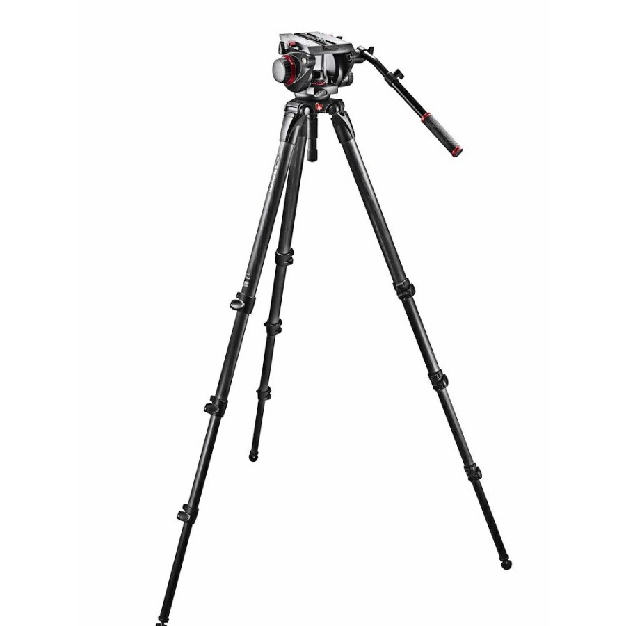 Manfrotto | Kit 509Hd, Treppiede Fibra Carbonio Mpro 536 Sacca Mbag100Pn