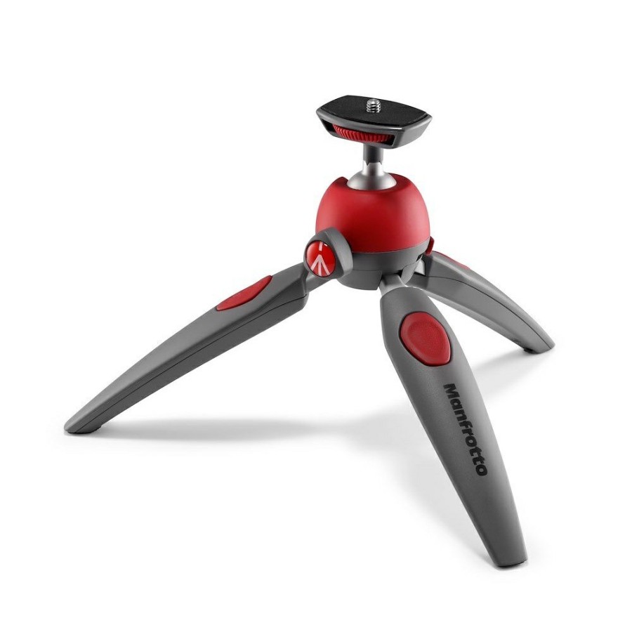 Manfrotto | Treppiede Da Tavolo Rosso A Due Sezioni